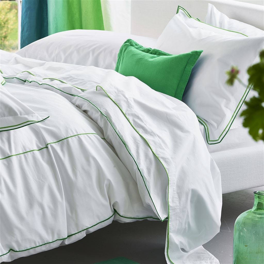 Astor Emerald Cotton Bed Linen