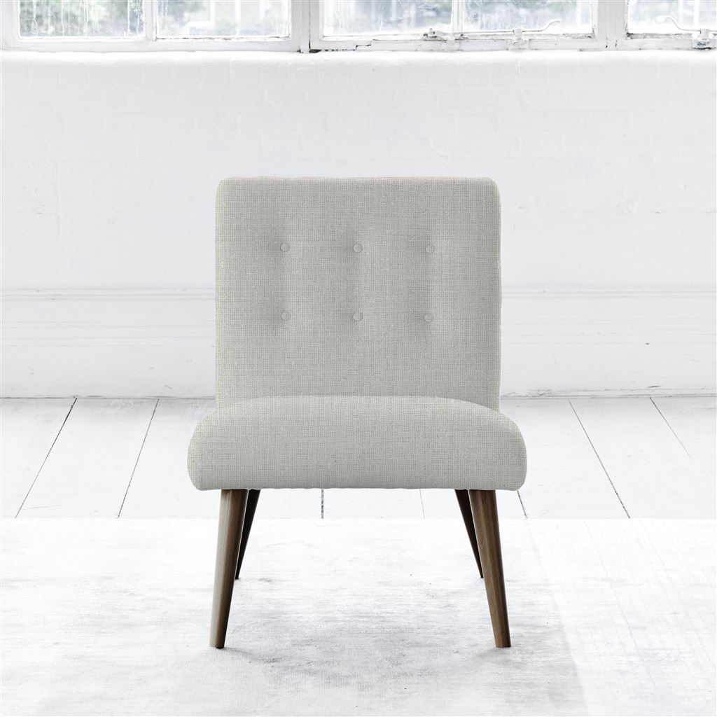 Eva Chair - Self Buttonss - Walnut Leg - Conway Ecru