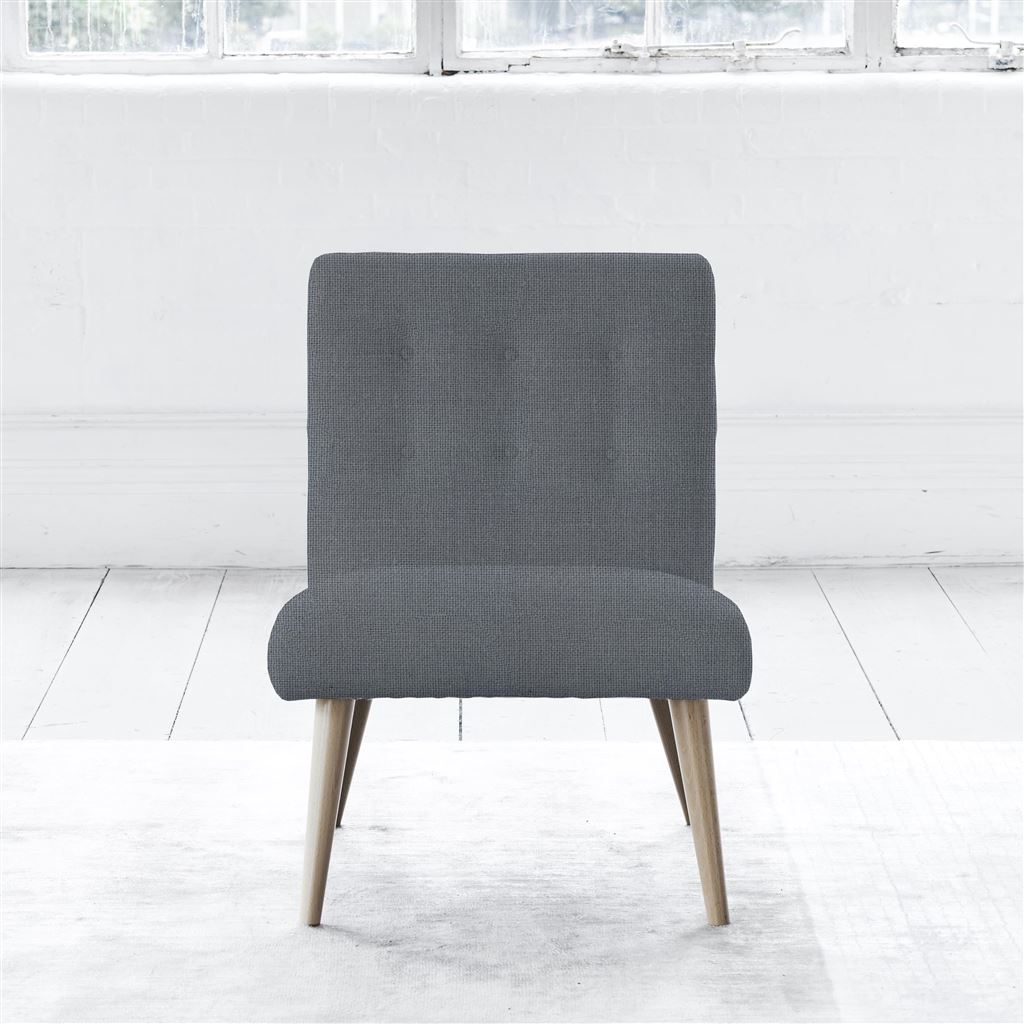Eva Chair - Self Buttonss - Beech Leg - Conway Gunmetal