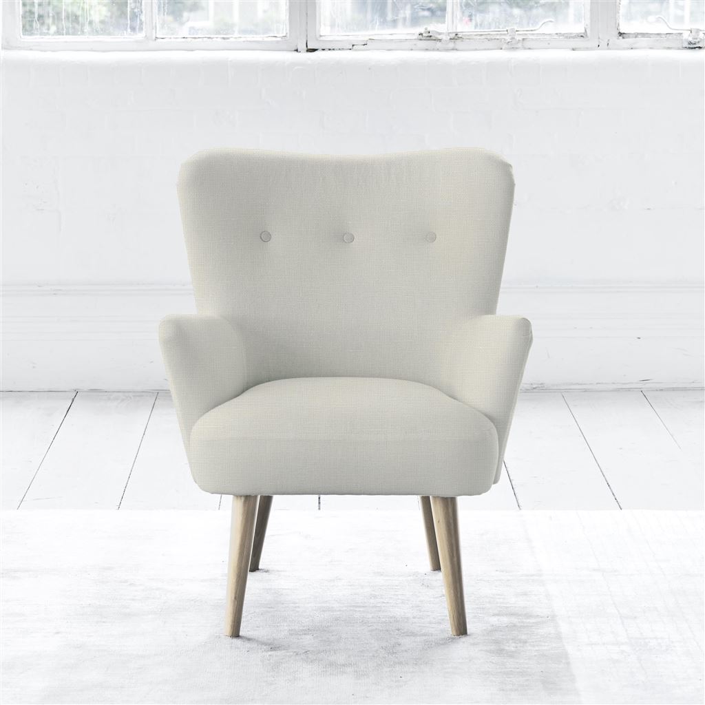 Florence Chair - Self Buttonss - Beech Leg - Conway Ivory