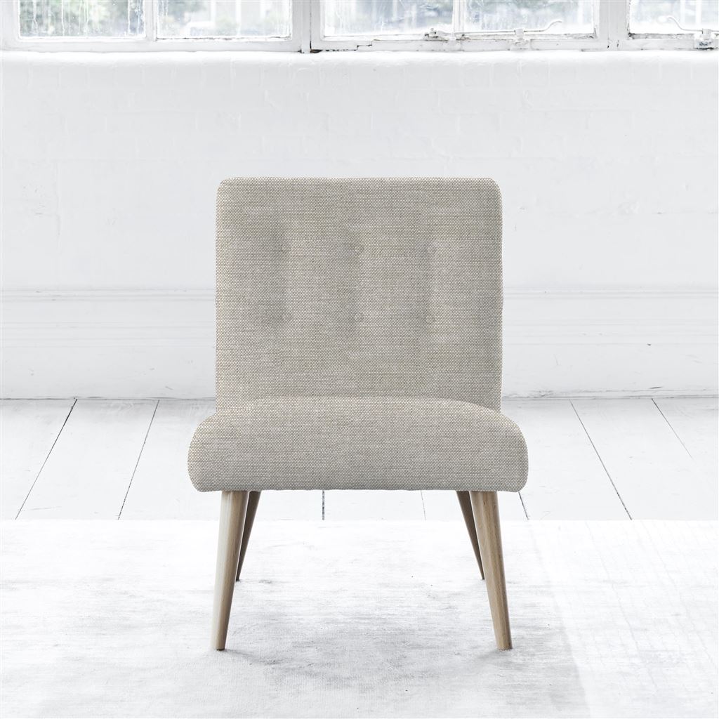 Eva Chair - Self Buttonss - Beech Leg - Conway Linen