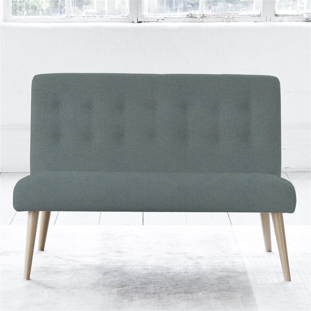 Eva Sofa - Self Buttons - Beech Leg - Rothesay Aqua