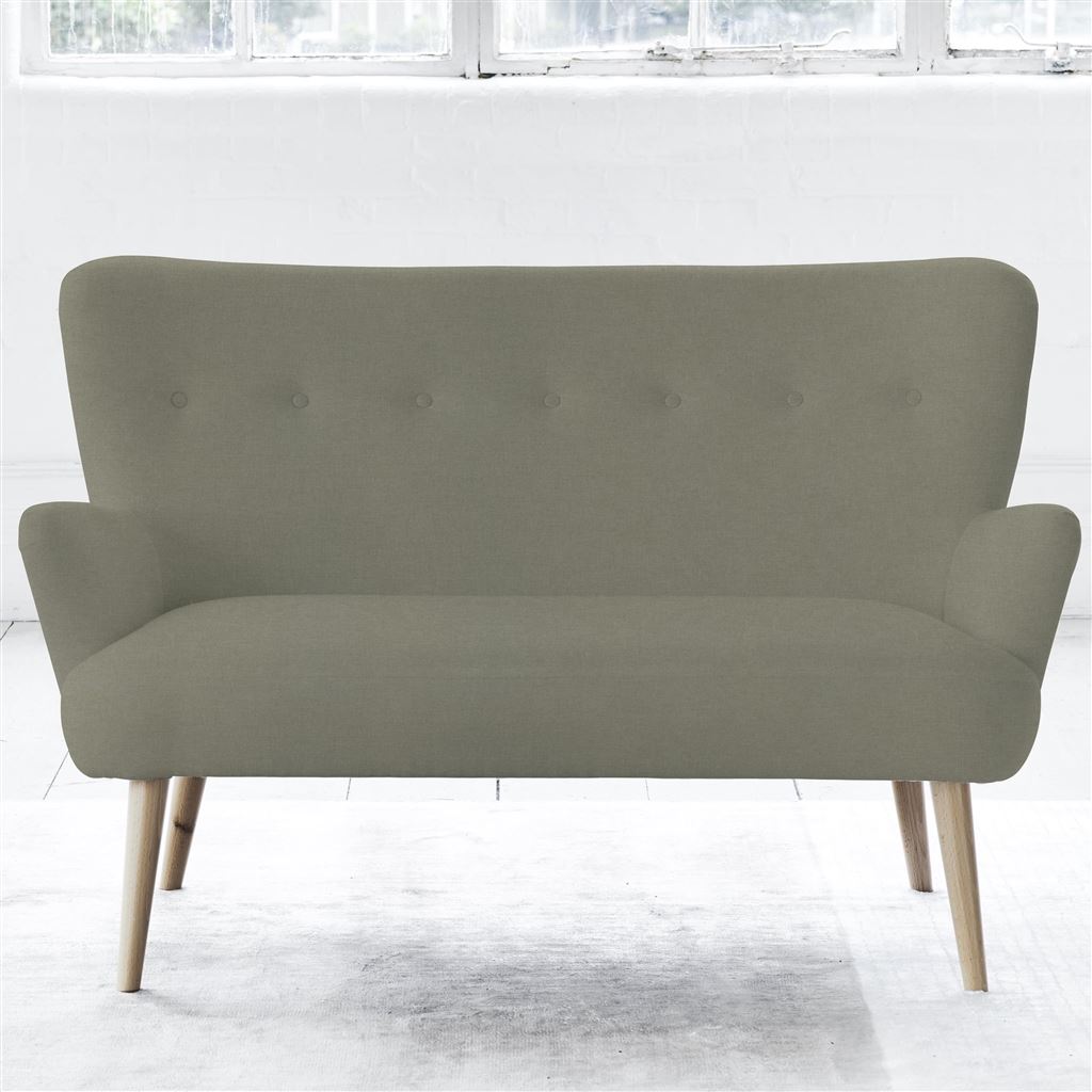 Florence Sofa - Self Buttons - Beech Leg - Rothesay Linen