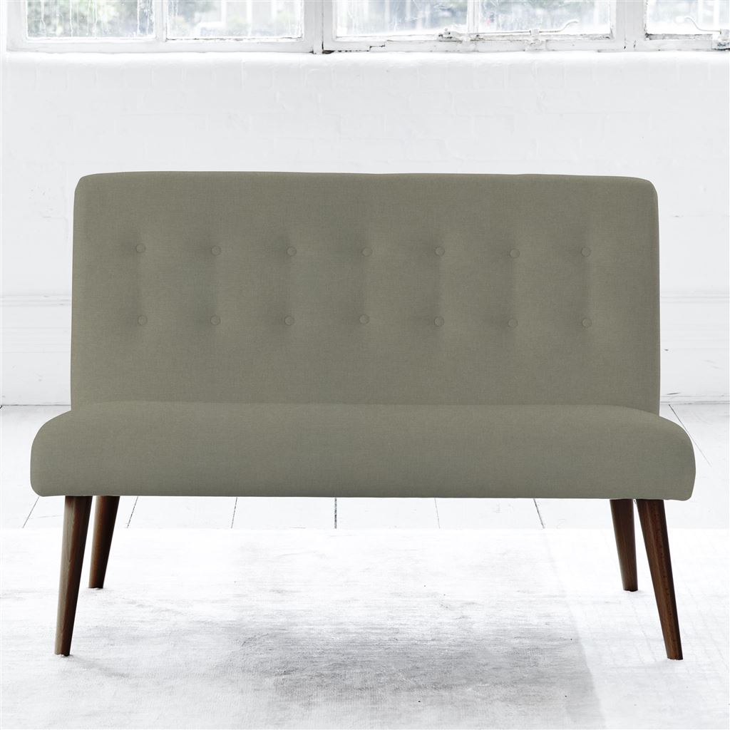 Eva Sofa - Self Buttons - Walnut Leg - Rothesay Linen