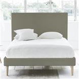 Square Bed - Single - Beech Leg - Rothesay Linen