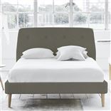 Cosmo Bed - Self Buttons - Superking - Beech Leg - Rothesay Pumice