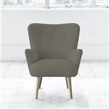 Florence Chair - Self Buttonss - Beech Leg - Rothesay Pumice