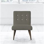 Eva Chair - White Buttonss - Walnut Leg - Rothesay Pumice