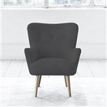 Florence Chair - Self Buttonss - Beech Leg - Rothesay Smoke