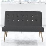 Eva Sofa - White Buttons - Beech Leg - Rothesay Smoke