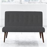 Eva Sofa - Self Buttons - Walnut Leg - Rothesay Smoke