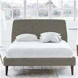 Cosmo Bed - Self Buttons - Superking - Walnut Leg - Zaragoza Driftwood