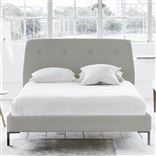Cosmo Bed - Self Buttons - Superking - Metal Leg - Zaragoza Eggshell