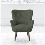 Florence Chair - Self Buttonss - Walnut Leg - Zaragoza Fern