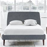 Cosmo Bed - Self Buttons - Single - Walnut Leg - Zaragoza Mist