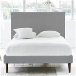 Square Bed - Superking - Walnut Leg - Cassia Zinc