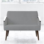 Ray - Two Seater - Walnut Leg - Cassia Zinc