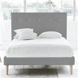 Polka Bed - White Buttons - Single - Beech Leg - Cassia Zinc