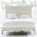 Polka Bed - Self Buttons - Superking - Metal Leg - Brera Lino Natural