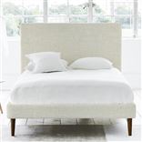 Square Bed - Superking - Walnut Leg - Brera Lino Natural