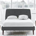 Cosmo Bed - Self Buttons - Superking - Walnut Leg - Cassia Granite