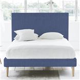 Square Bed - Superking - Beech Leg - Brera Lino Marine