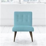 Eva Chair - Walnut Leg - Brera Lino Turquoise