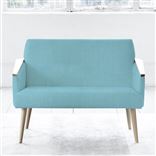 Ray - Two Seater - Beech Leg - Brera Lino Turquoise