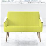 Ray - Two Seater - Beech Leg - Brera Lino Alchemilla