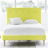 Polka Bed - Self Buttons - Superking - Beech Leg - Brera Lino Alche...