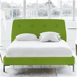 Cosmo Bed - Self Buttons - Superking - Metal Leg - Brera Lino Leaf