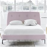 Cosmo Bed - White Buttons - Superking - Metal Leg - Brera Lino Pale...