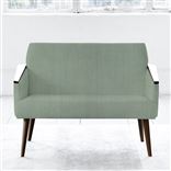 Ray - Two Seater - Walnut Leg - Brera Lino Jade