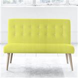 Eva 2 Seater - White Buttons - Beech Leg - Brera Lino Alchemilla