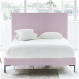 Square Bed - Superking - Metal Leg - Brera Lino Pale Rose