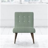 Eva Chair - White Buttons - Walnut Leg - Brera Lino Jade