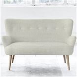 Florence 2 Seater - White Buttons - Beech Leg - Brera Lino Natural