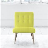 Eva Chair - White Buttons - Beech Leg - Brera Lino Alchemilla