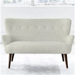 Florence 2 Seater - White Buttons - Walnut Leg - Brera Lino Natural