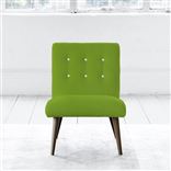 Eva Chair - White Buttons - Walnut Leg - Brera Lino Leaf