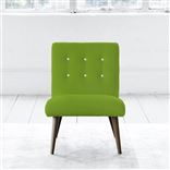 Eva Chair - White Buttons - Walnut Leg - Brera Lino Leaf