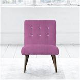 Eva Chair - White Buttons - Walnut Leg - Brera Lino Peony