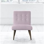 Eva Chair - White Buttons - Walnut Leg - Brera Lino Pale Rose
