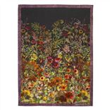 Indian Sunflower Graphite Throw