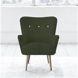 Florence Chair - White Buttons - Beech Legs - Cassia Fern