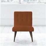 Eva Chair - Self Buttons - Walnut Legs - Brera Lino Cinnamon