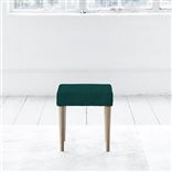 Otto Small Ottoman - Beech Legs - Cassia Azure