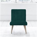 Eva Chair - Self Buttons - Beech Legs - Cassia Azure