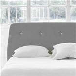 Cosmo Superking Headboard - White Buttons - Cassia Zinc