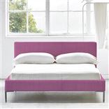 Square Low Superking Bed - Metal Legs - Brera Lino Peony